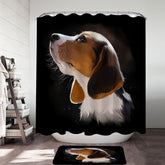 Adorable Dog Portrait Shower Curtain