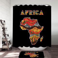Africa Patterns The African Continent Shower Curtain