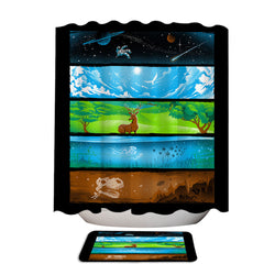 Artistic Nature Across the Earth Ocean Sky Shower Curtain