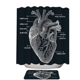 Astro Heart Shower Curtain
